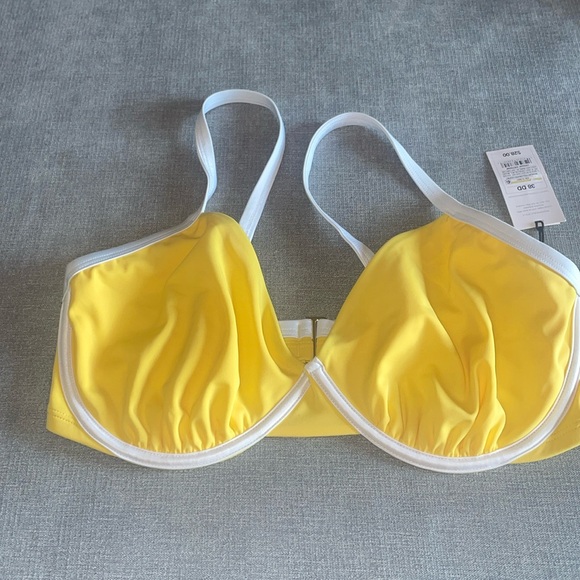 Shade & Shore Women's Underwire Contrast Band Bikini Top - Picture 5 of 8